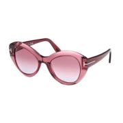 Stijlvolle zonnebril voor modeliefhebbers Tom Ford , Pink , Dames