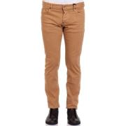 Bruin Denim Klassieke Knoop Chino's Dsquared2 , Brown , Heren