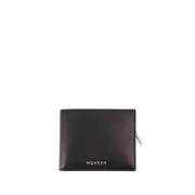 2in1 Leren Portemonnee - Zwart/Zilver Alexander McQueen , Black , Here...