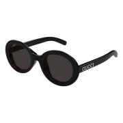 Zwart/Grijs Zonnebril Gucci , Black , Dames