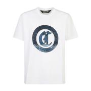 Witte T-shirts & Polo's voor mannen Just Cavalli , White , Heren