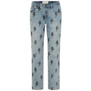 Bliksemprint Regular Fit Jeans One Teaspoon , Blue , Dames