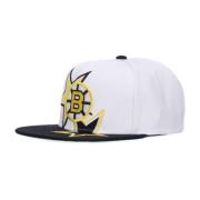 Boston Bruins Vintage Snapback Pet Mitchell & Ness , White , Heren