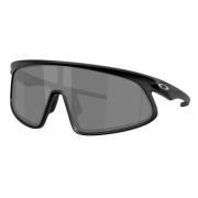 Mat Zwart Zonnebril met Prizm Black Lenzen Oakley , Black , Unisex