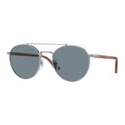 Stijlvolle zonnebril in groen schildpad Persol , Gray , Unisex