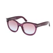 Stijlvolle Zonnebril voor Trendy Look Tom Ford , Purple , Dames