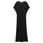 Glinsterende Merino Midi Jurk Dorothee Schumacher , Black , Dames