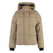 Nylon Bomberjack met Ganzendons Canada Goose , Beige , Dames