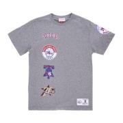 Philadelphia 76ers Grijze Tee Mitchell & Ness , Gray , Heren