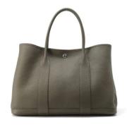 Pre-owned Leather shoulder-bags Hermès Vintage , Gray , Dames