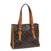 Pre-owned Canvas handbags Louis Vuitton Vintage , Brown , Dames