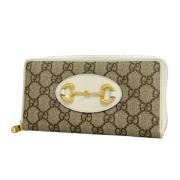 Pre-owned Plastic wallets Gucci Vintage , Beige , Dames