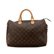 Pre-owned Canvas handbags Louis Vuitton Vintage , Brown , Dames