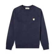 Klassieke Sweater met Vossenhoofd Maison Kitsuné , Blue , Heren