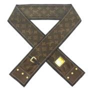 Pre-owned Silk scarves Louis Vuitton Vintage , Brown , Dames