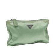 Pre-owned Fabric pouches Prada Vintage , Green , Dames