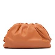 Pre-owned Leather pouches Bottega Veneta Vintage , Orange , Dames