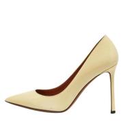 Pre-owned Leather heels Valentino Vintage , Beige , Dames