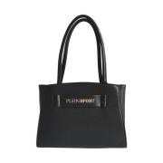 Handtas met logo, drievoudig compartiment, zwart Plein Sport , Black ,...