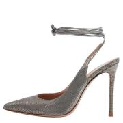 Pre-owned Leather heels Gianvito Rossi Pre-owned , Gray , Dames