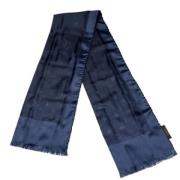 Pre-owned Silk scarves Louis Vuitton Vintage , Blue , Dames