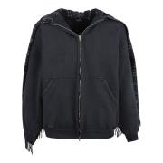 Stijlvolle Zip-Up Hoodie Sweaters Balenciaga , Blue , Heren