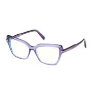 Stijlvolle Zwarte Zonnebril Tom Ford , Purple , Unisex