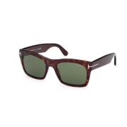 Stijlvolle zonnebril voor modeliefhebbers Tom Ford , Brown , Unisex