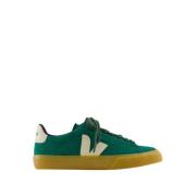 Groene Leren Bold Sneakers Veja , Green , Heren