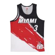 Miami Heat Basketbal Tanktop Mitchell & Ness , Multicolor , Heren