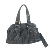 Pre-owned Fabric shoulder-bags Bvlgari Vintage , Black , Dames