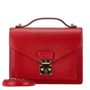 Pre-owned Leather louis-vuitton-bags Louis Vuitton Vintage , Red , Dam...