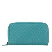 Pre-owned Leather wallets Bottega Veneta Vintage , Green , Dames