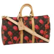 Pre-owned Canvas handbags Louis Vuitton Vintage , Black , Dames