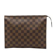 Pre-owned Canvas clutches Louis Vuitton Vintage , Brown , Dames