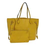 Pre-owned Leather shoulder-bags Louis Vuitton Vintage , Yellow , Dames