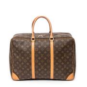 Pre-owned Coated canvas handbags Louis Vuitton Vintage , Brown , Dames