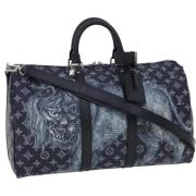 Pre-owned Canvas handbags Louis Vuitton Vintage , Black , Dames