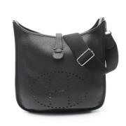 Pre-owned Leather shoulder-bags Hermès Vintage , Black , Dames