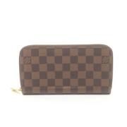 Pre-owned Coated canvas wallets Louis Vuitton Vintage , Brown , Dames