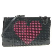 Pre-owned Leather clutches Christian Louboutin Pre-owned , Black , Dam...