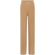 Beige Wol Kasjmier Broek met Riem Paco Rabanne , Beige , Dames