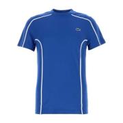 Stijlvol Blauw Polyester T-shirt Lacoste , Blue , Heren