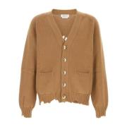 Katoenen Vest in Biscuit Kleur Alexander McQueen , Brown , Heren