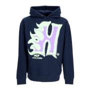 Heren Heat Wave Pullover Hoodie Navy HUF , Blue , Heren