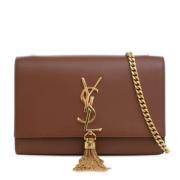 Pre-owned Leather crossbody-bags Yves Saint Laurent Vintage , Brown , ...