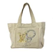 Pre-owned Canvas louis-vuitton-bags Louis Vuitton Vintage , Beige , Da...