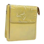 Pre-owned Leather pouches Louis Vuitton Vintage , Green , Dames