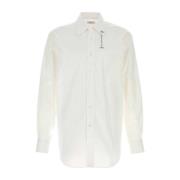 Witte Poplin Overhemd Klassieke Stijl Alexander McQueen , White , Here...