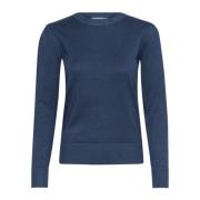 MilaSZ Pullover Gebreid Titan Melange Saint Tropez , Blue , Dames